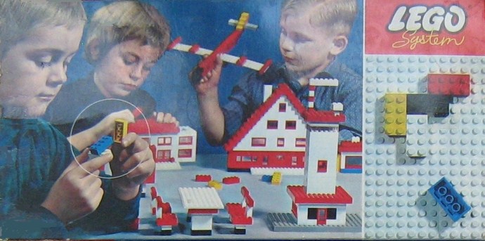 LEGO Produktset 040-1 - Basic Building Set in Cardboard
