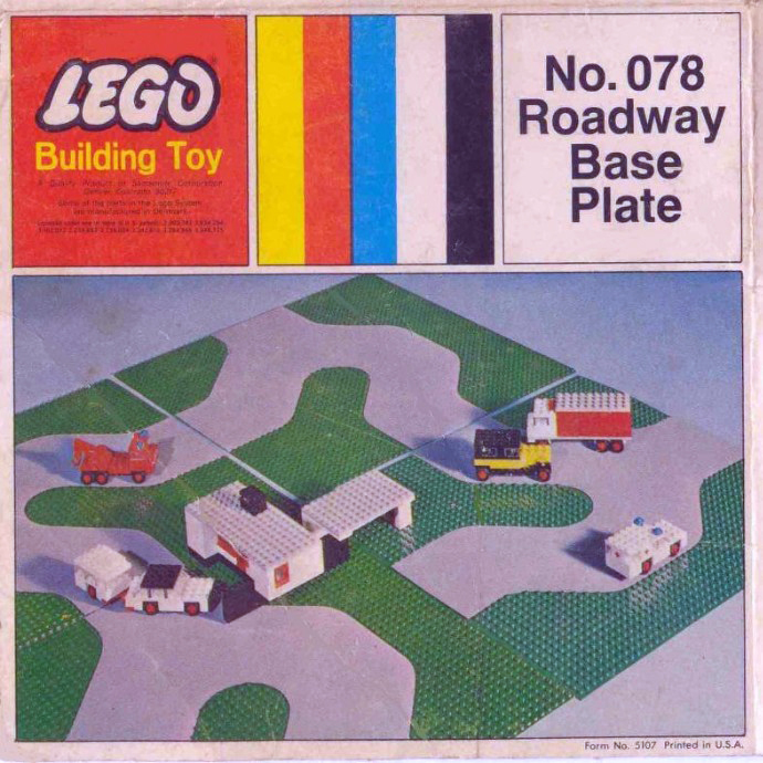 LEGO Produktset 078-1 - Roadway Base Plate 50X50