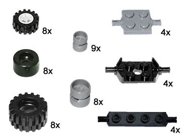 LEGO Produktset 10048-1 - Small Wheels and Axles
