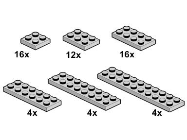 LEGO Produktset 10060-1 - Grey Plates