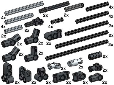 LEGO Produktset 10074-1 - Technic Cross Axles