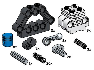 LEGO Produktset 10077-1 - Technic Motor