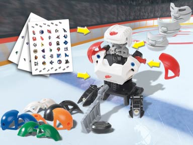 LEGO Produktset 10127-1 -  Sports 10127 - NHL Action Set mit Aufklebern, 57 