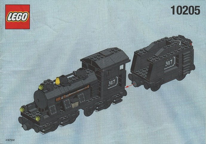 LEGO Produktset 10205-1 -  10205 - Große Lok mit Tender, schwarz