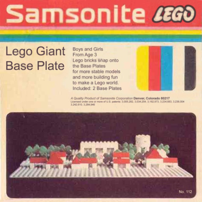 LEGO Produktset 112-3 - Lego Giant Base Plate