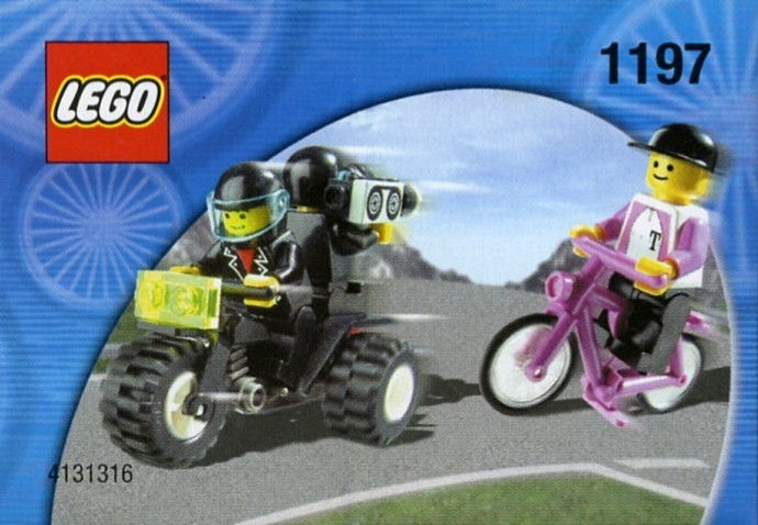 LEGO Produktset 1197-1 - Telekom Race Cyclist and Television Motorbike