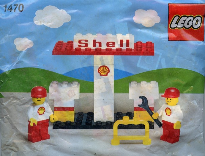 LEGO Produktset 1470-1 - Petrol Pumps and Garage Staff