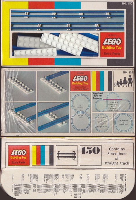 LEGO Produktset 150-2 - Straight Train Track