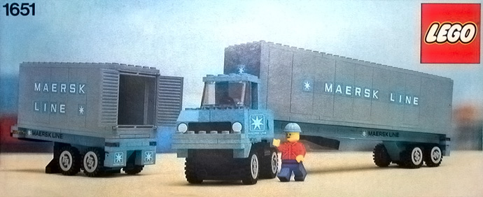 LEGO Produktset 1651-2 - Maersk Line Container Lorry