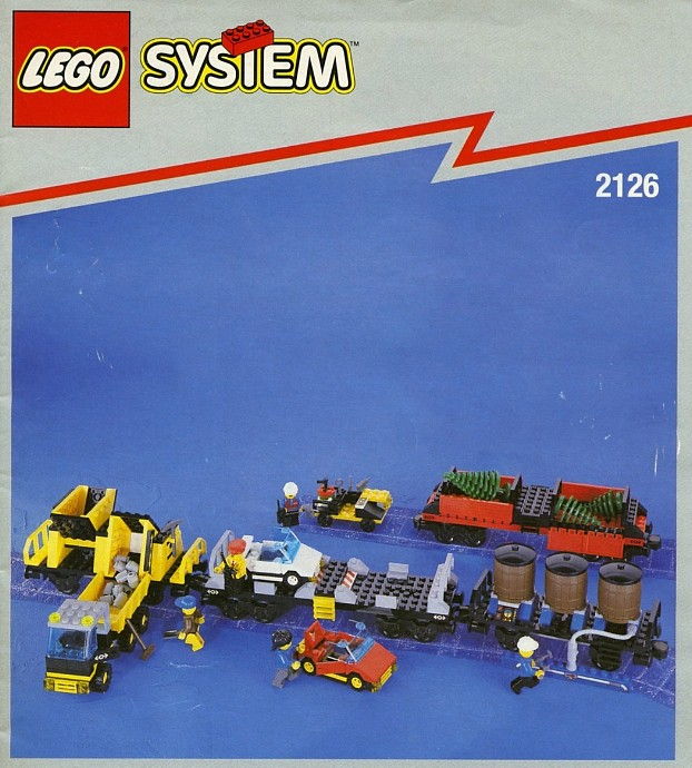 LEGO Produktset 2126-1 -  System Eisenbahn 2126 Güterwaggon-Set