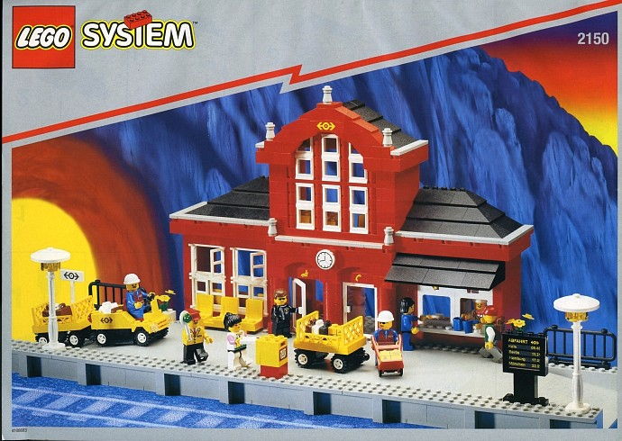 LEGO Produktset 2150-1 -  system 2150 großer roter Bahnhof