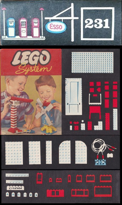 LEGO Produktset 231-2 - Esso Pumps/Sign