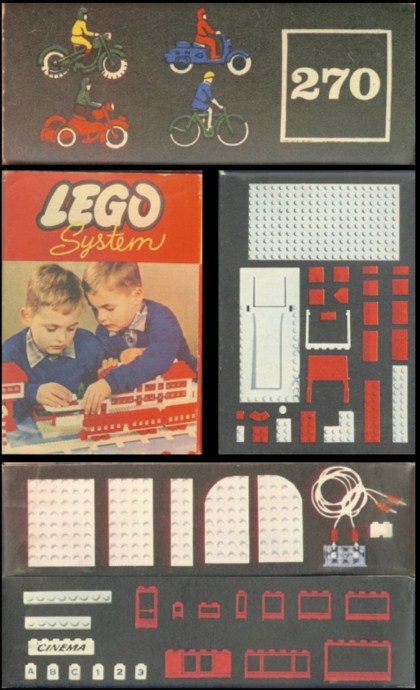 LEGO Produktset 270-1 - 5 Cyclists / Motorcyclists