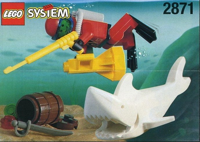 LEGO Produktset 2871-1 -  System Taucher mit Hai (Art. 2871)
