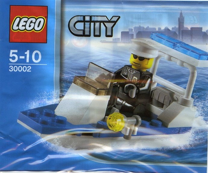 LEGO Produktset 30002-1 -  City: Polizei Boot Setzen 30002 (Beutel)