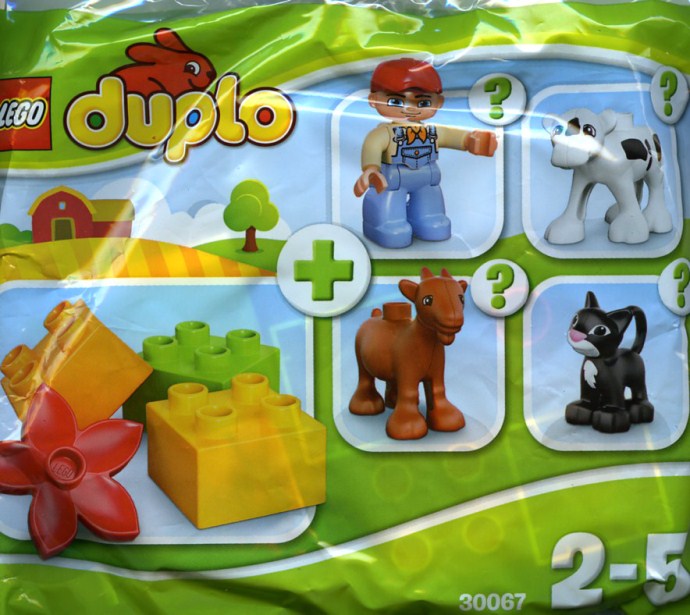 LEGO Produktset 30067-1 -  Duplo 30067 Bauer oder 1 Tier + 4 Steine im Polyb