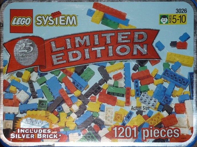 LEGO Produktset 3026-1 - Limited Edition Silver Brick Tub