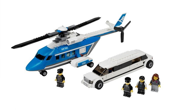 LEGO Produktset 3222-1 -  City 3222 - Hubschrauber und Limousine