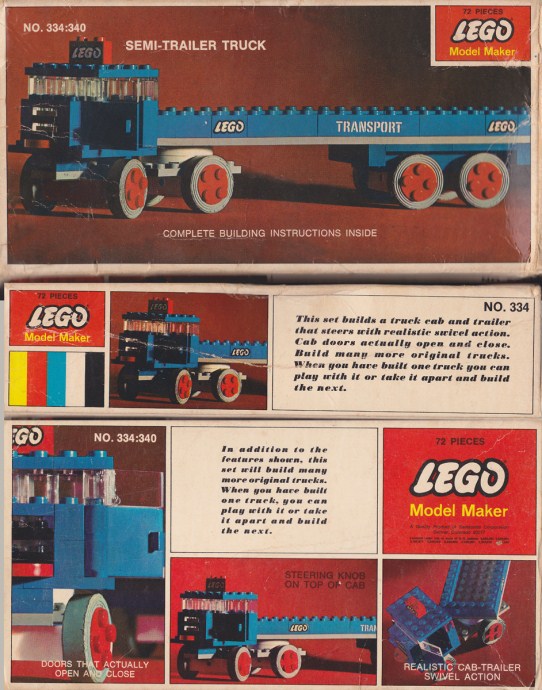 LEGO Produktset 334-2 - SEMI-Trailer Truck