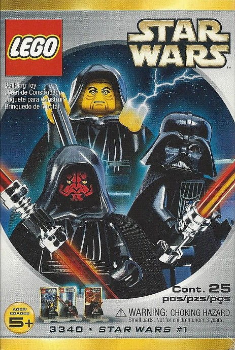 LEGO Produktset 3340-1 - Emperor Palpatine, Darth Maul and Darth Vader Minifig Pack - Star Wars #1