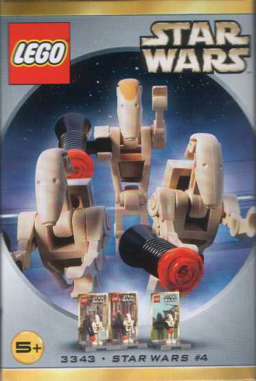 LEGO Produktset 3343-1 -  Star Wars 1 x Battle Kampf Droide Figur beige Dro