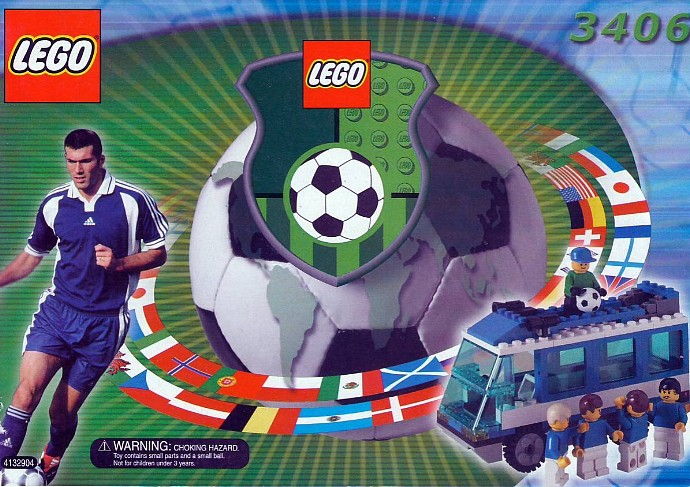 LEGO Produktset 3406-1 - 3406 SYSTEM SPORT Squadra Blu con pullman