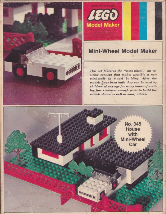 LEGO Produktset 345-3 - House with Mini-Wheel Car