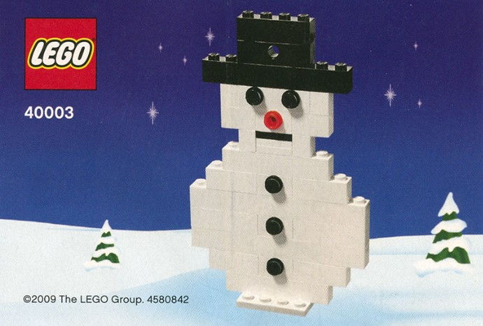 LEGO Produktset 40003-1 -  Saisonal: Schneemann (Weihnachten Baum Decoration