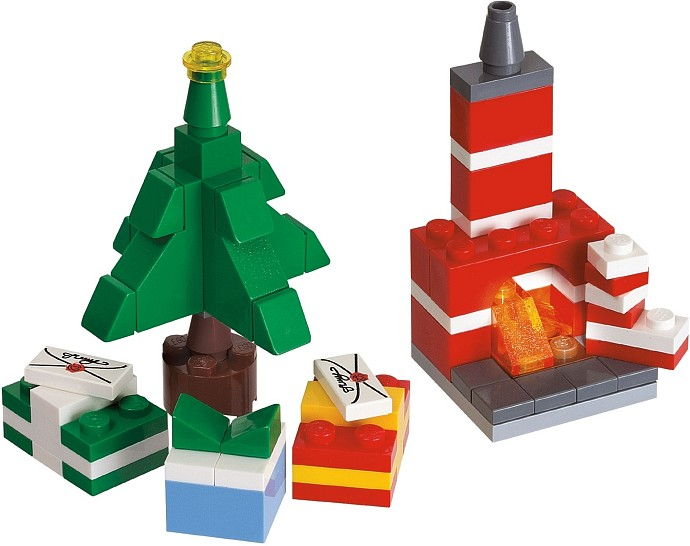 LEGO Produktset 40009-1 -  Weihnachts-Set 40009 Weihnachtsbaum und Kamin