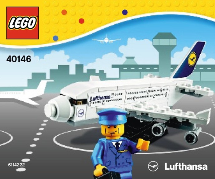 LEGO Produktset 40146-1 -  40146 Lufthansa Airbus A380 + Figur *seltenes Sam