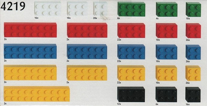 LEGO Produktset 4219-1 -  4219 - Box mit Grundelementen, 288 Teile