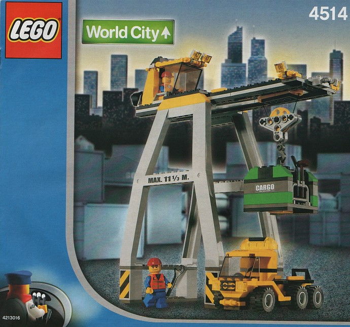 LEGO Produktset 4514-1 -  World City 4514 - Verladekran