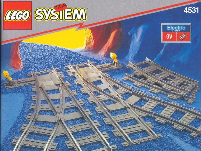 LEGO Produktset 4531-1 -  System 4531 Eisenbahn Weichenpaar