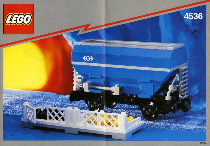 LEGO Produktset 4536-1 -  System Eisenbahn 4536 Schüttgutwagen