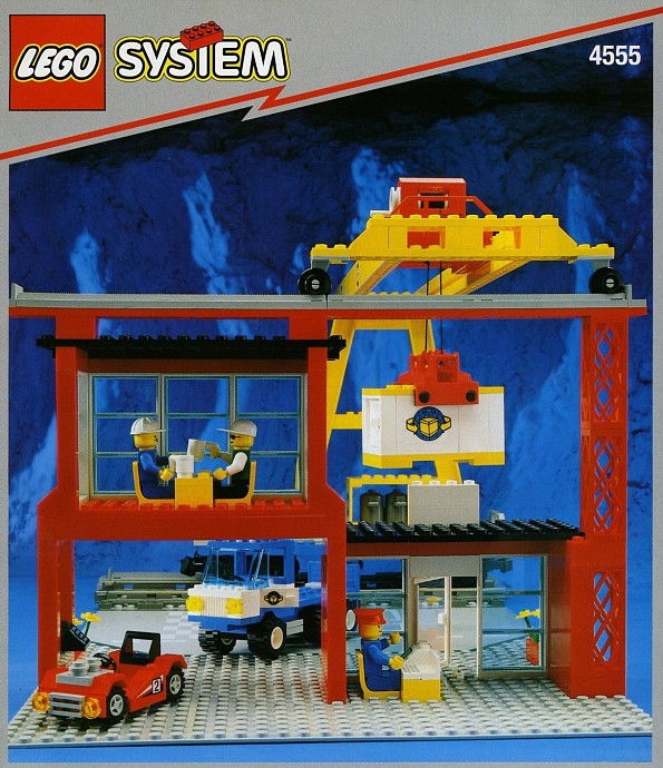 LEGO Produktset 4555-1 -  System Eisenbahn 4555 Container-Verladestation