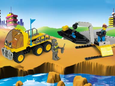 LEGO Produktset 4606-1 -  4606 - Rettungsboot-Transport, 40 Teile