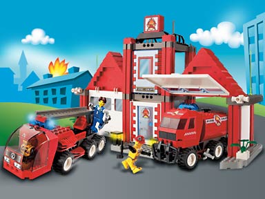 LEGO Produktset 4657-1 -  4JUNIORS  4657 -  Feuerwehrstation