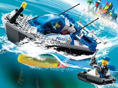 LEGO Produktset 4669-1 - Polizei-Schnellboot mit Motor 4669