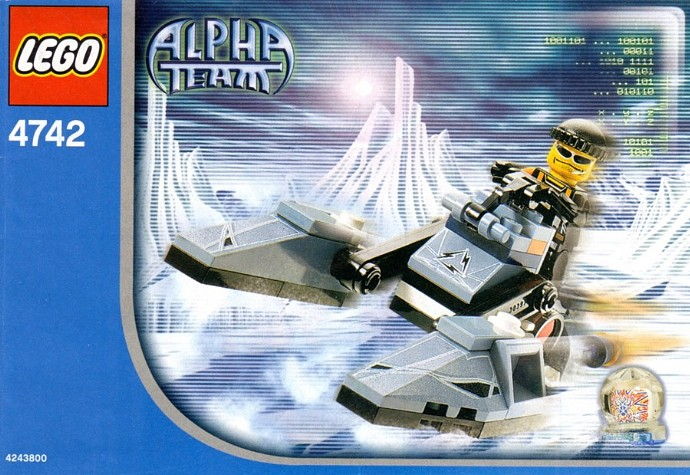 LEGO Produktset 4742-1 -  Alpha Team 4742 - Motorschlitten, 57 Teile
