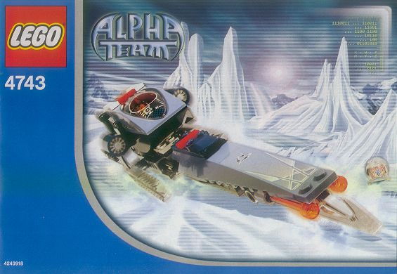 LEGO Produktset 4743-1 -  Alpha Team 4743 - Ice Blader, 107 Teile