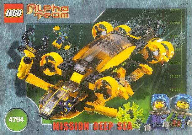 LEGO Produktset 4794-1 -  4794 - Alpha Team Kommando U-Boot, 188 Teile