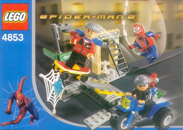 LEGO Produktset 4853-1 - The! 4853 Hunt for  Spider-Man 2 diamond robbery (