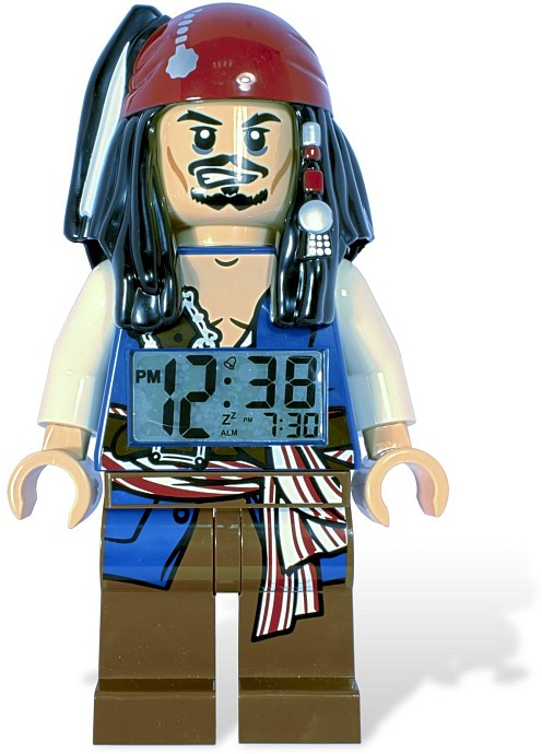 LEGO Produktset 5000144-1 - Pirates of the Caribbean Jack Sparrow Minifigure Clock 