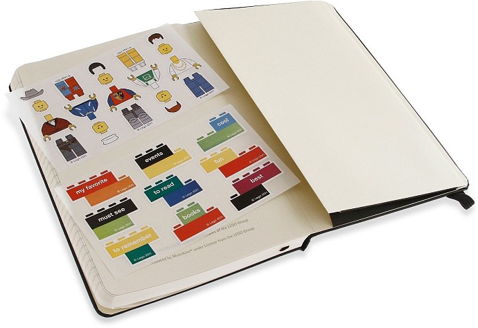LEGO Produktset 5001126-1 - Moleskine notebook black brick, ruled, large 