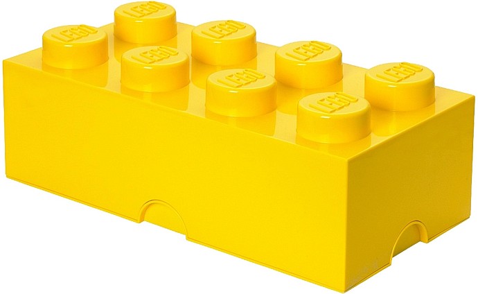 LEGO Produktset 5001267-1 - Gelber LEGO Aufbewahrungsstein mit 8 Noppen