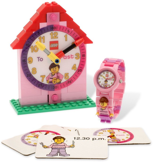 LEGO Produktset 5001371-1 - LEGO® Minifiguren-Uhr & Wecker zum Lernen der Uhrz