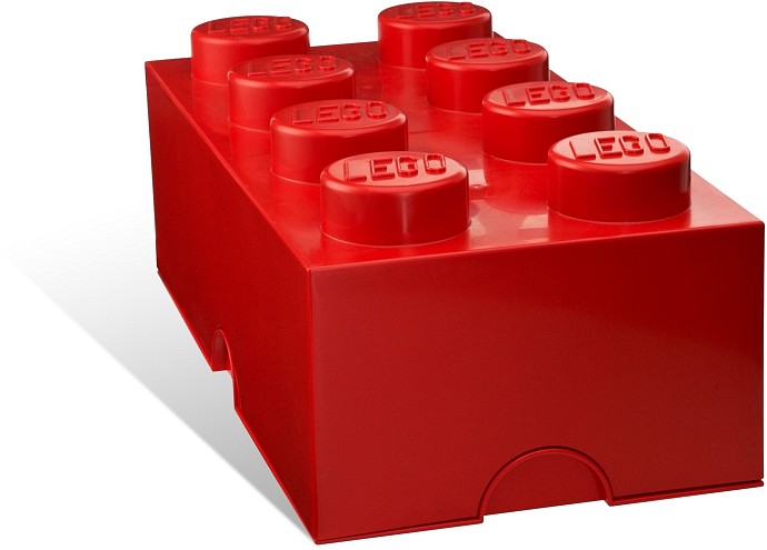 LEGO Produktset 5001388-1 - 8-stud Red Storage Brick