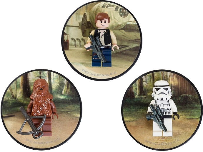 LEGO Produktset 5002824-1 - Han Solo, Chewbacca and Stormtrooper Magnets