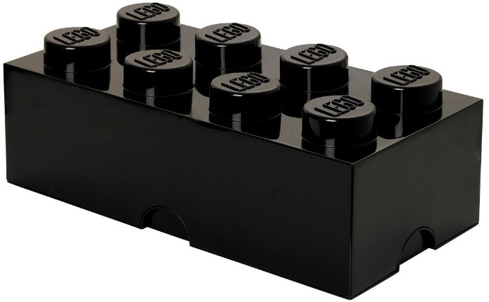 LEGO Produktset 5005031-1 - Schwarzer LEGO Aufbewahrungsstein mit 8 Noppen