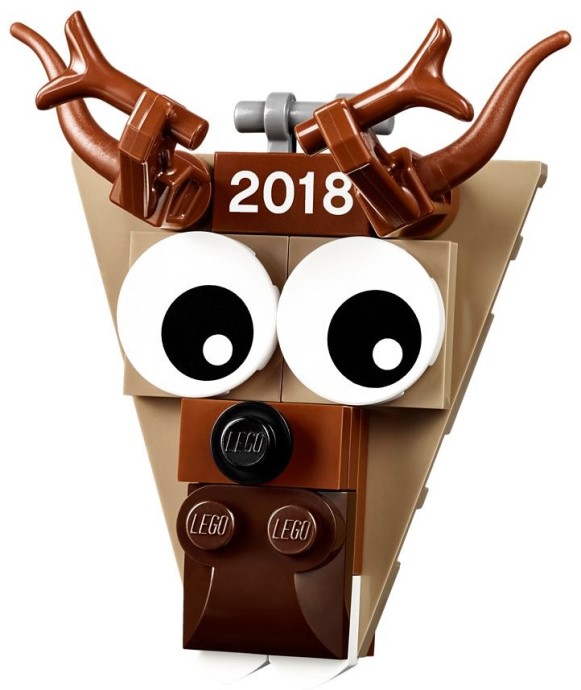 LEGO Produktset 5005253-1 - Christmas Ornament 2018 - Reindeer Head